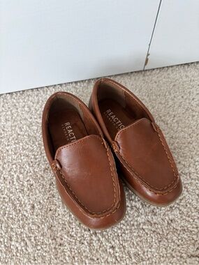 Reaction Kenneth Cole Brown Leather Slip-On Loafers